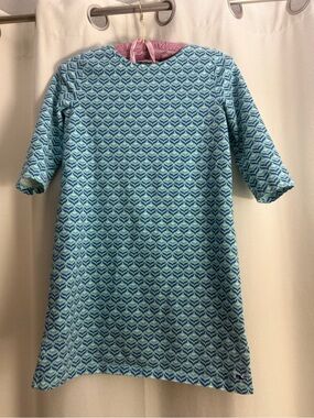 Kids Vineyard Vines Blue Patterned Shift Dress